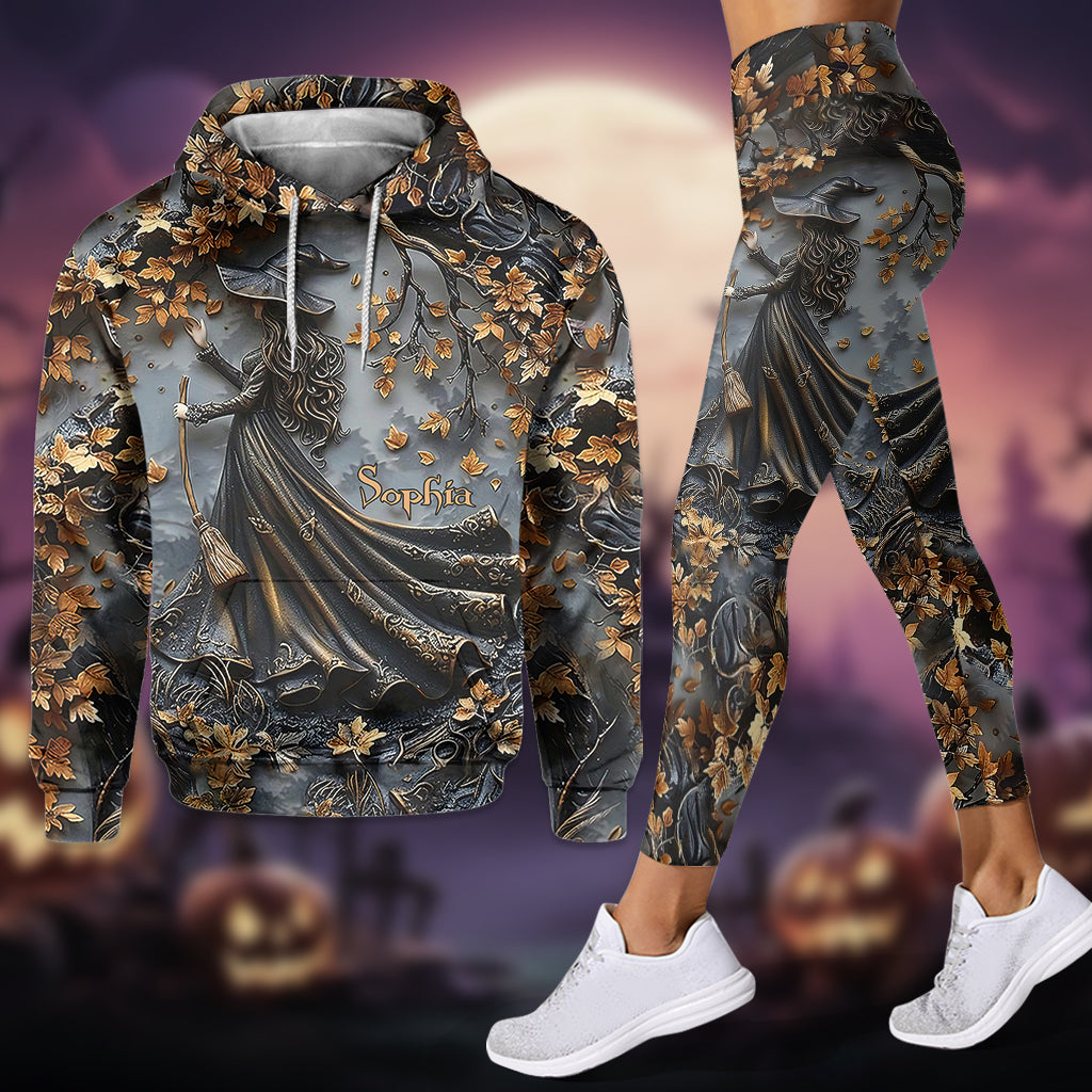 Belle Sorcière - Sweat à capuche et leggings personnalisés de sorcière