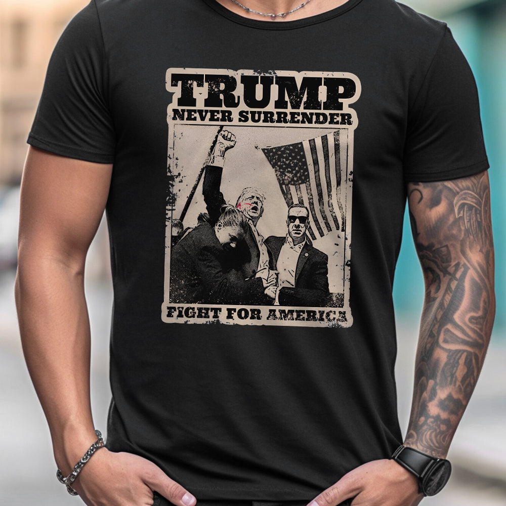 T-shirt « Never Surrender », T-shirt « Fight For America », T-shirt et sweat à capuche « Retro Rally »