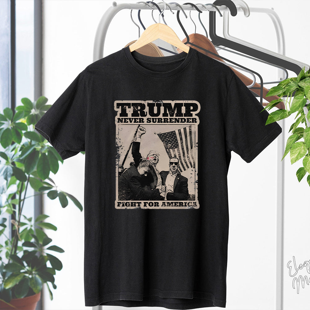 T-shirt « Never Surrender », T-shirt « Fight For America », T-shirt et sweat à capuche « Retro Rally »