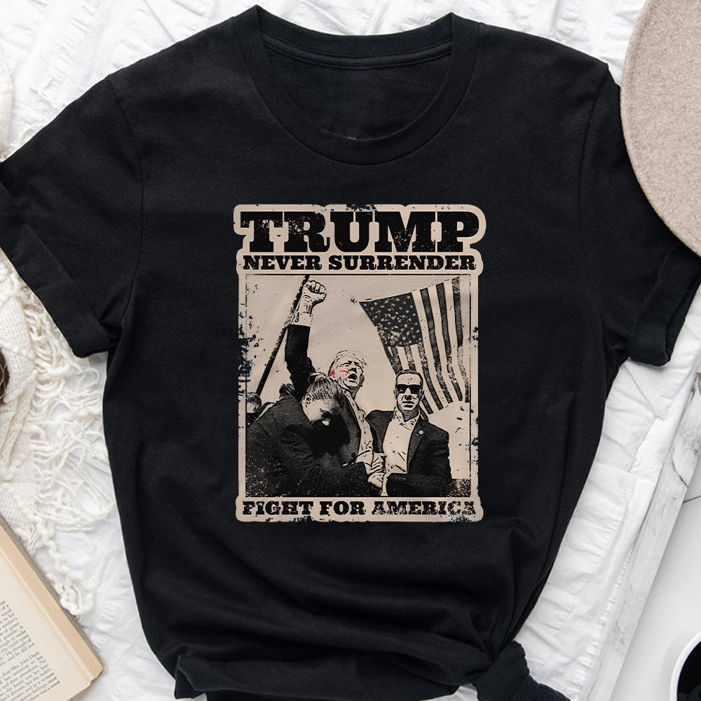 T-shirt « Never Surrender », T-shirt « Fight For America », T-shirt et sweat à capuche « Retro Rally »