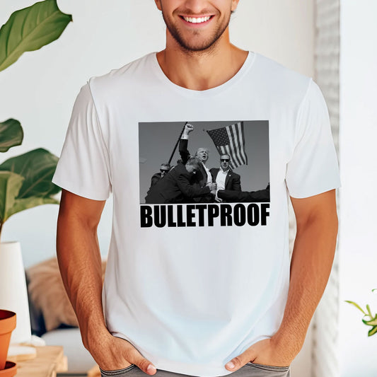 T-shirt pare-balles, T-shirt « Never Surrender », T-shirt « Fight For America », T-shirt de rallye rétro, T-shirt et sweat à capuche « Fight Fight Fight ».