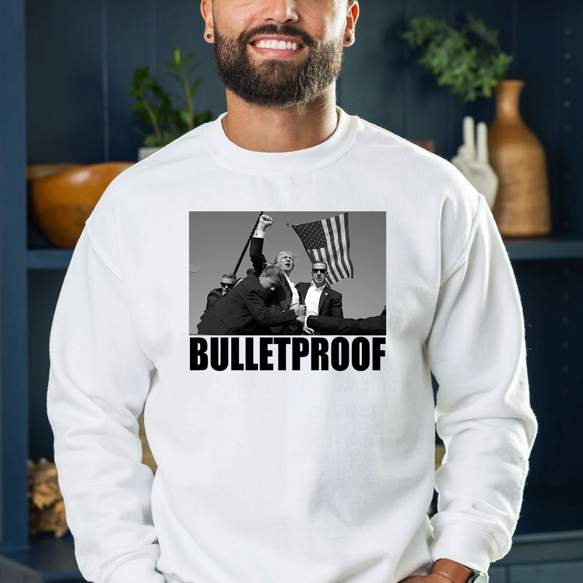 T-shirt pare-balles, T-shirt « Never Surrender », T-shirt « Fight For America », T-shirt de rallye rétro, T-shirt et sweat à capuche « Fight Fight Fight ».