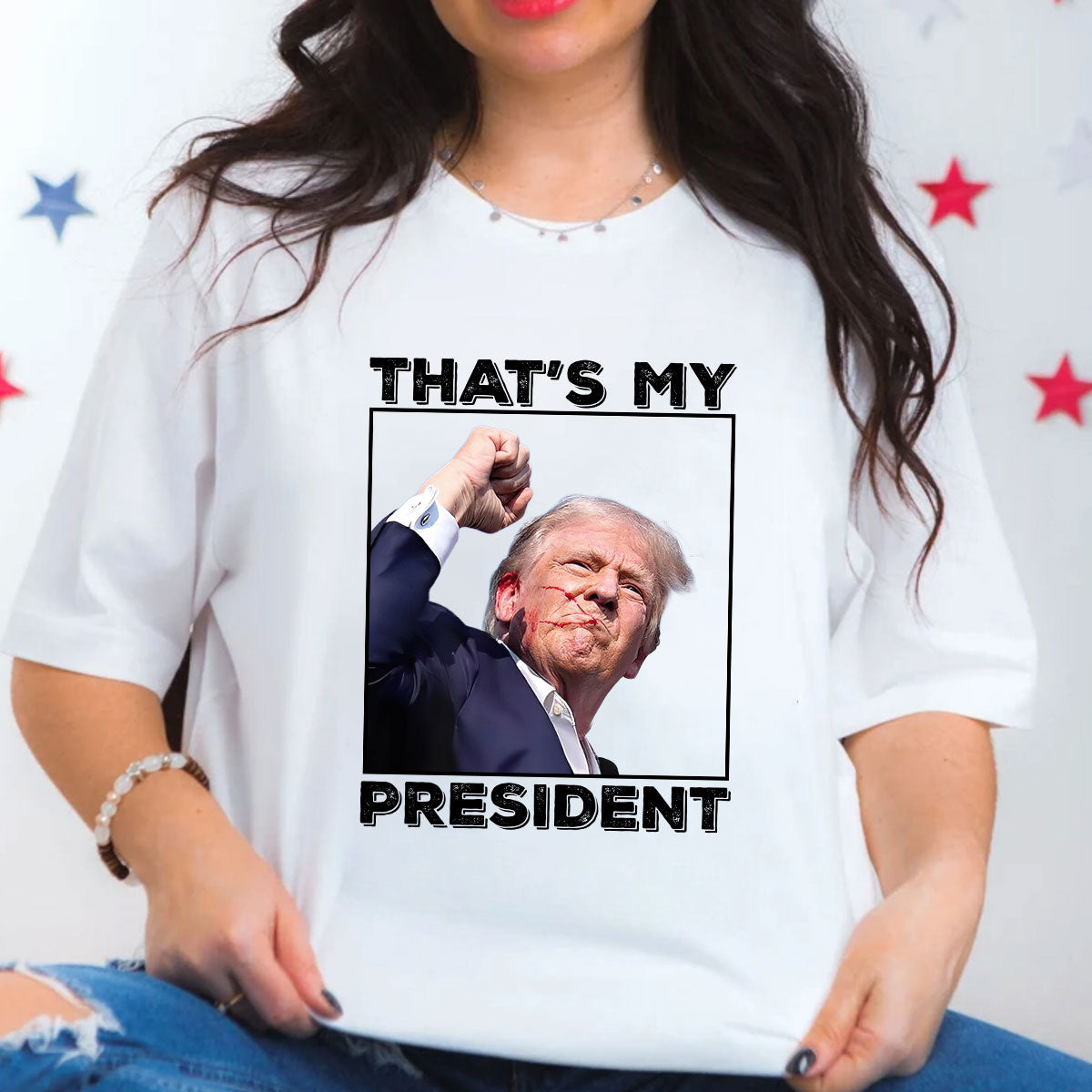 T-shirt « Pas aujourd’hui », T-shirt « Rendre sa grandeur à l’Amérique », T-shirt et sweat à capuche « Battez-vous ! »