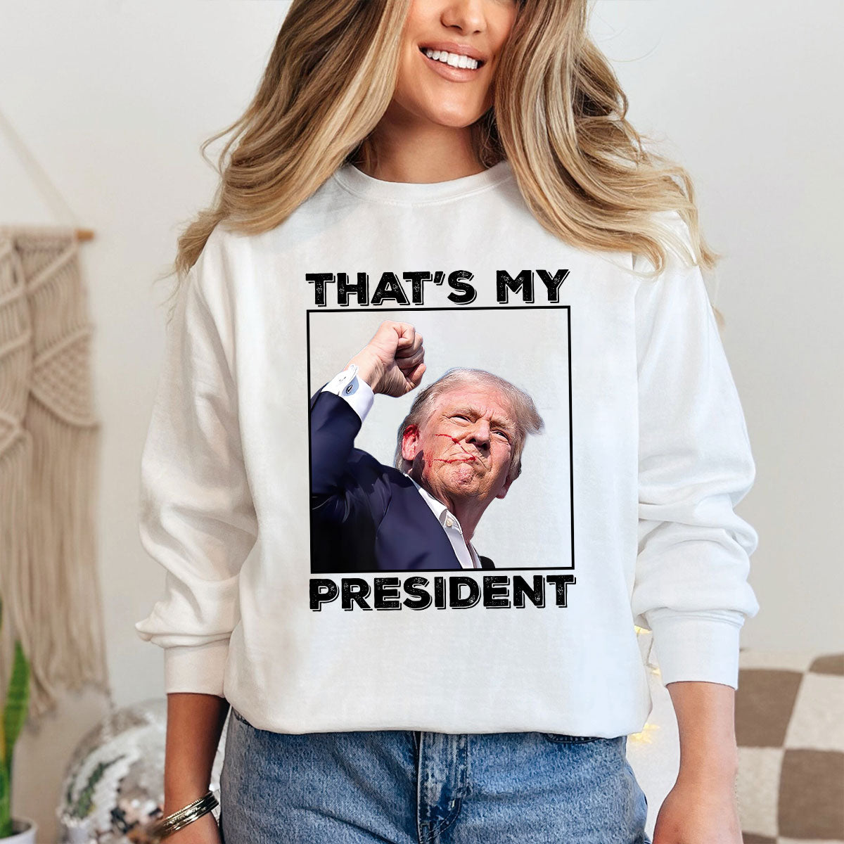T-shirt « Pas aujourd’hui », T-shirt « Rendre sa grandeur à l’Amérique », T-shirt et sweat à capuche « Battez-vous ! »