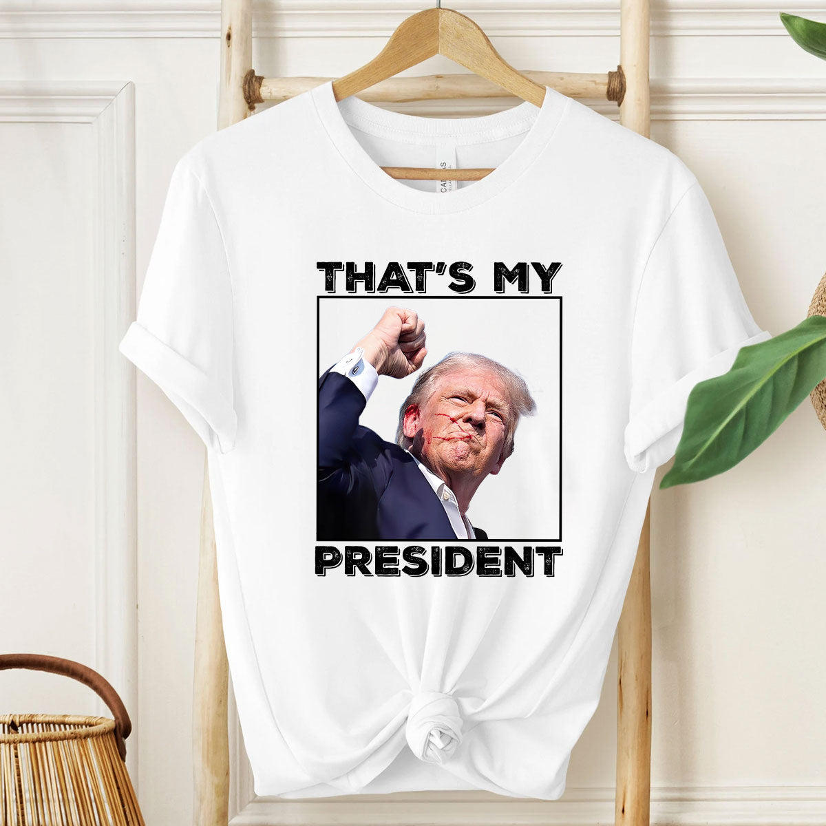 T-shirt « Pas aujourd’hui », T-shirt « Rendre sa grandeur à l’Amérique », T-shirt et sweat à capuche « Battez-vous ! »