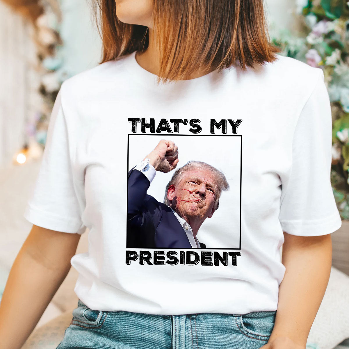 T-shirt « Pas aujourd’hui », T-shirt « Rendre sa grandeur à l’Amérique », T-shirt et sweat à capuche « Battez-vous ! »