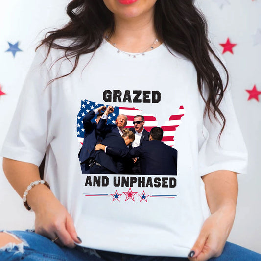 T-shirt « Pas aujourd’hui », T-shirt « Rendre sa grandeur à l’Amérique », T-shirt et sweat à capuche « Battez-vous ! »