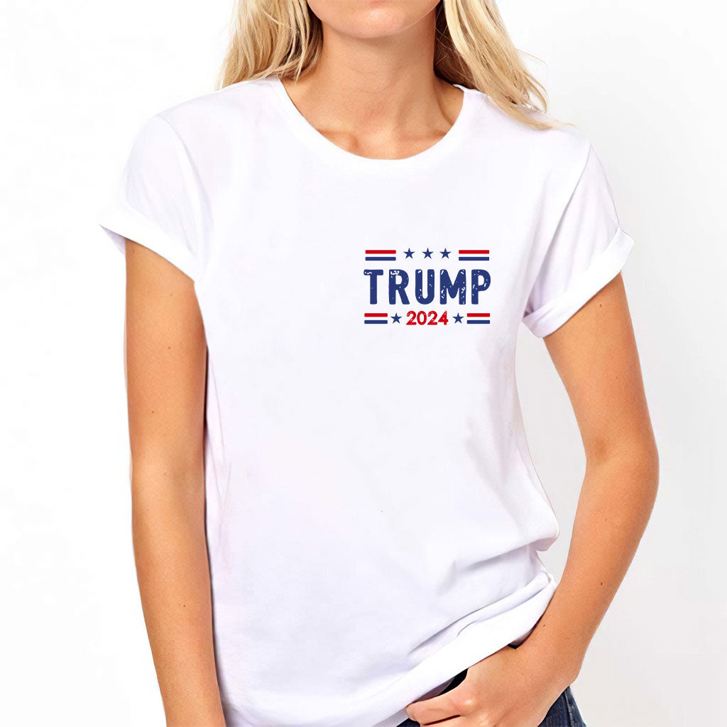 T-shirt pare-balles, T-shirt « Jamais de reddition », T-shirt « Luttons pour l'Amérique », T-shirt de rallye rétro, T-shirt « Combattons, combattons, combattons »
