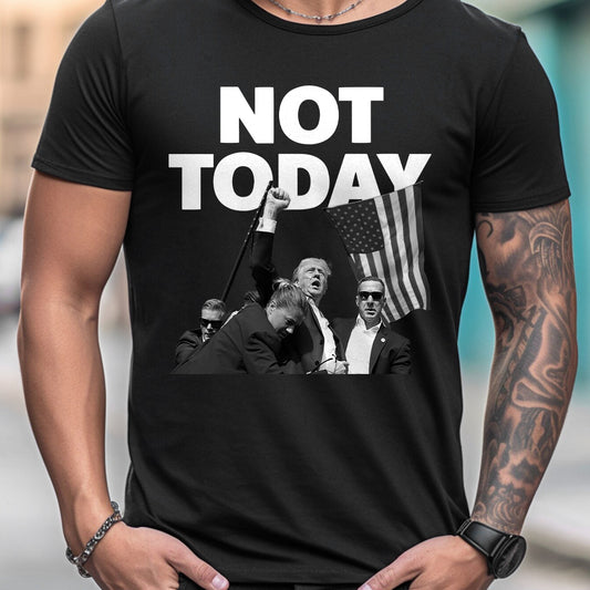T-shirt « Pas aujourd'hui », T-shirt « Ne jamais se rendre », T-shirt « Luttons pour l'Amérique », T-shirt de rallye rétro, T-shirt et sweat à capuche « Luttons, combattons, combattons »
