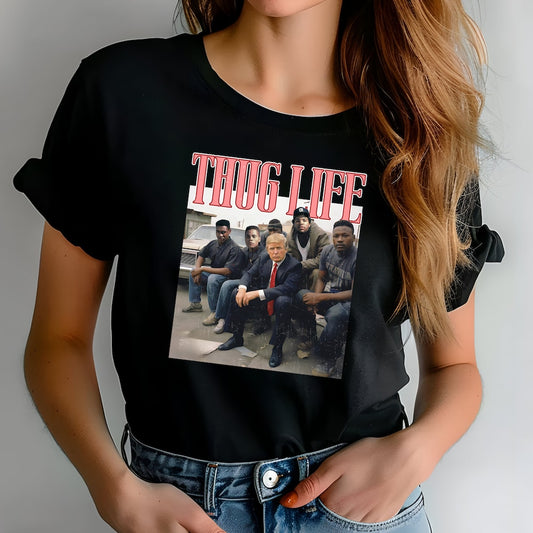 T-shirt Trump, T-shirt « Thug Life », T-shirt « Détenu condamné », T-shirt « Soutien à Trump », T-shirt républicain, T-shirt MAGA 2024, T-shirt « Élection Trump », T-shirt et sweat à capuche
