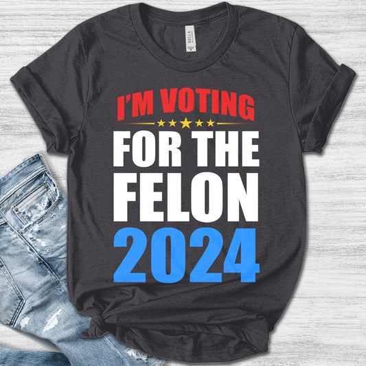 T-shirt et sweat à capuche « Je vote pour un criminel condamné en 2024 » / T-shirt « Voter pour un criminel condamné » / T-shirt politique humoristique / T-shirt « Criminel » / T-shirt graphique sarcastique Ogtr10