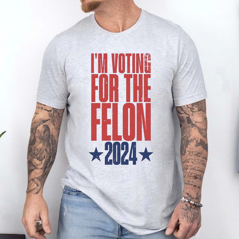 T-shirt « Votez criminel 2024 », T-shirt « Je voterai pour un criminel en 2024 », T-shirt « Je vote pour un criminel », T-shirt « Votez condamné », T-shirt et sweat à capuche « Luttons pour l’Amérique »