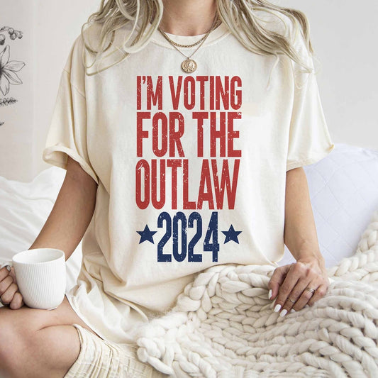T-shirt et sweat à capuche « Je vote pour le hors-la-loi Trump », T-shirt du Parti républicain de l'Ouest, « Lui condamné, non coupable », Élection 2024, T-shirt et sweat à capuche « Président cowboy »