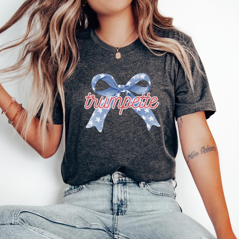 T-shirt « Trump Girl Coquette », T-shirt « Trumpette », T-shirt rétro du 4 juillet, T-shirt assorti mère-fille, T-shirt et sweat à capuche mignons et amusants sur le thème des élections