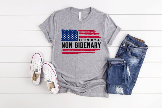 T-shirt républicain, T-shirt « Je ne suis pas partisan de Biden », T-shirt drapeau américain, T-shirt anti-démocrate, T-shirt conservateur, T-shirt patriotique (T-shirt et sweat à capuche)