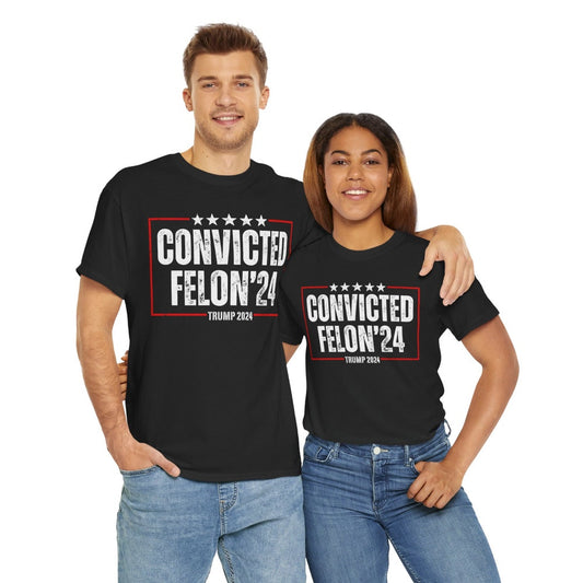 T-shirt et sweat à capuche « Donald Trump, criminel condamné 2024 », t-shirt politique humoristique, t-shirt année électorale, t-shirt graphique sarcastique