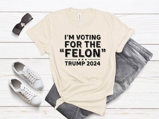 T-shirt unisexe Trump - Votez pour un criminel en 2024 - T-shirt Donald Trump - T-shirt républicain humoristique - T-shirt vintage - T-shirt et sweat à capuche Trump 2024