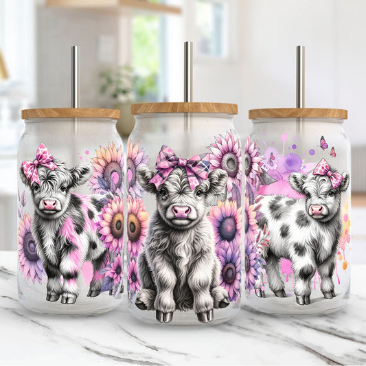 Highland Cow Lover Highland Cow Can Glass 0624