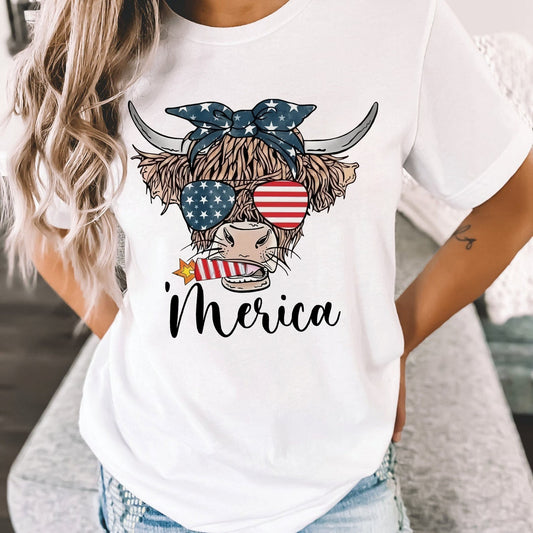 T-shirt et sweat à capuche Merica Highland Cow Highland Cow 0624