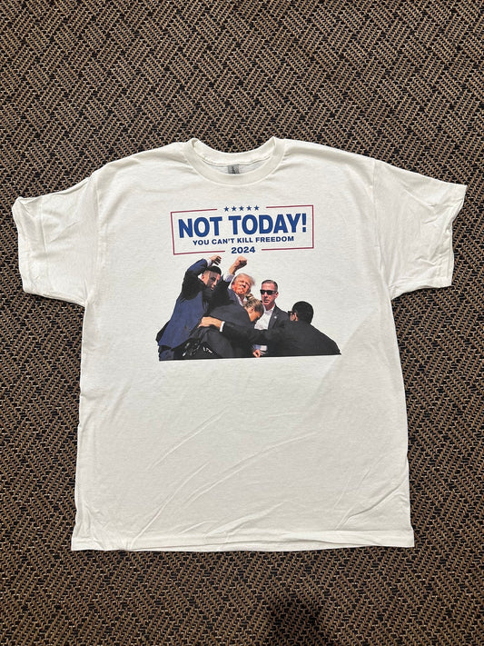 T-shirt « On ne peut pas tuer la liberté aujourd'hui » 2024, T-shirt de combat Trump, Sweat-shirt et sweat à capuche « Fight for America ».
