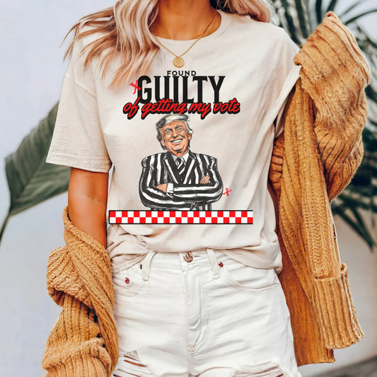 T-shirt « Coupable d'avoir obtenu mon vote », T-shirt Trump, Votez Trump, T-shirt graphique républicain, T-shirt et sweat à capuche « Papa est à la maison »