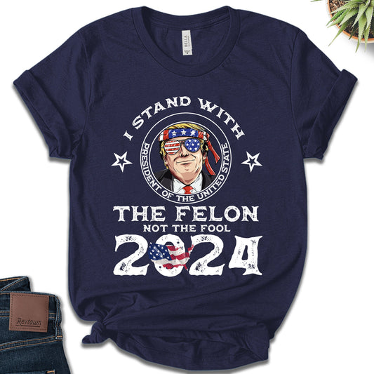T-shirt « Je vote pour le condamné FeI0n », T-shirt patriotique pour le vote, T-shirt du jour des élections, T-shirt politique humoristique, T-shirt et sweat à capuche américains
