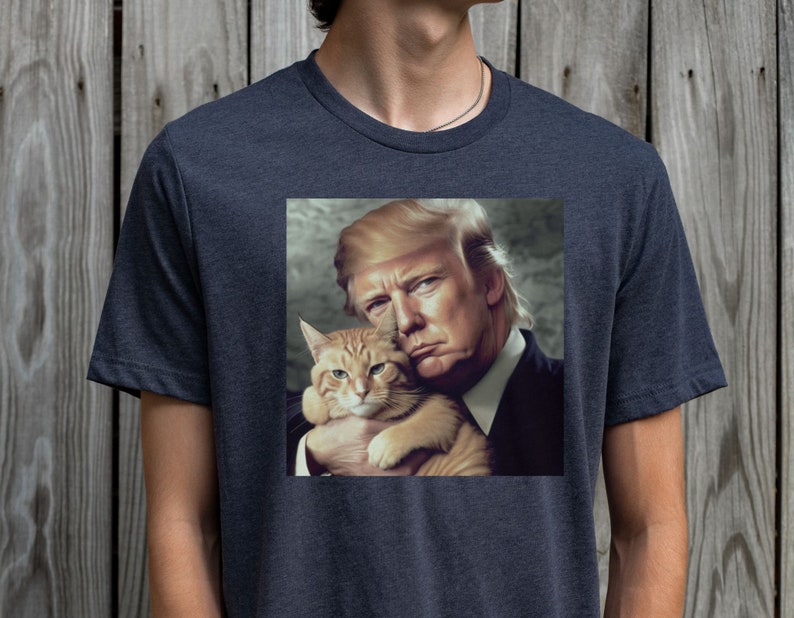 T-shirt Trump et chat, T-shirt Trump humoristique, T-shirt et sweat à capuche à message politique humoristique
