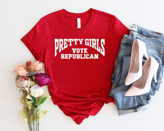 T-shirt « Les jolies filles votent républicain », T-shirt et sweat à capuche pour les élections de 2024