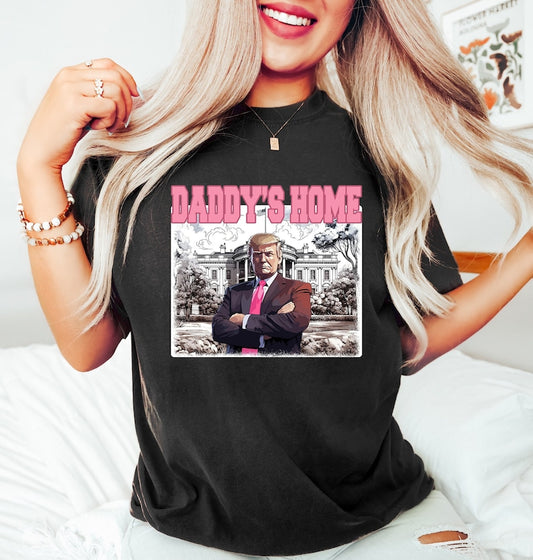 T-shirt « Papa à la maison », T-shirt Trump 2024, T-shirt Maison Blanche Trump 2024, T-shirt républicain, T-shirt Trump humoristique, T-shirt et sweat à capuche à thème politique