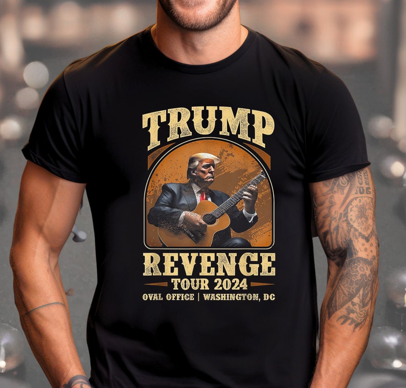 T-shirt vintage de la tournée de vengeance de Trump, T-shirt politique, T-shirt cadeau MAGA, T-shirt patriotique, T-shirt et sweat à capuche Trump 2024