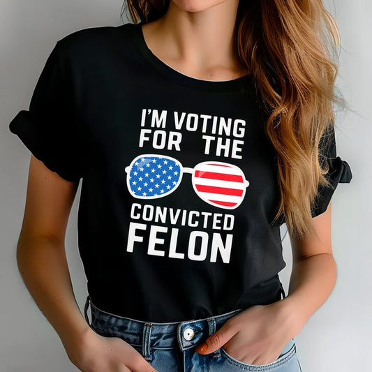 T-shirt « Trump condamné pour crime », T-shirt Trump 2024, T-shirt républicain, T-shirt pour voter, T-shirt MAGA 2024, T-shirt et sweat à capuche Donald Trump pour l'élection