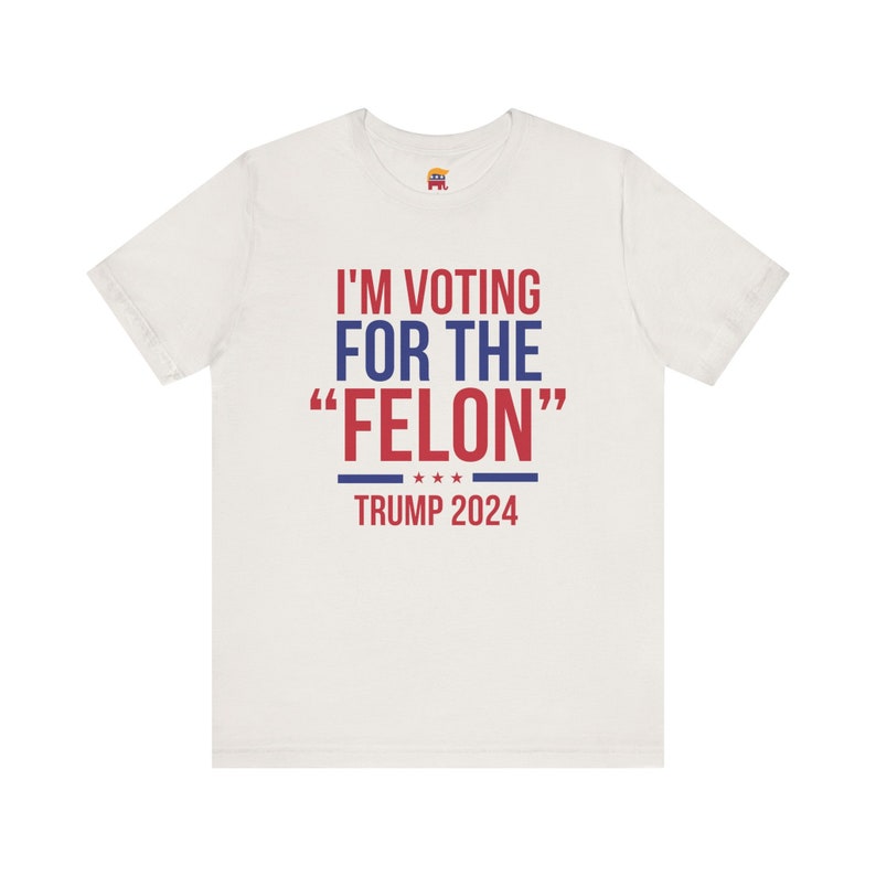 T-shirt à manches courtes « Trump - Je vote pour le "criminel" », T-shirt et sweat à capuche Trump 2024
