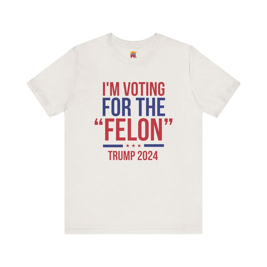T-shirt à manches courtes « Trump - Je vote pour le "criminel" », T-shirt et sweat à capuche Trump 2024