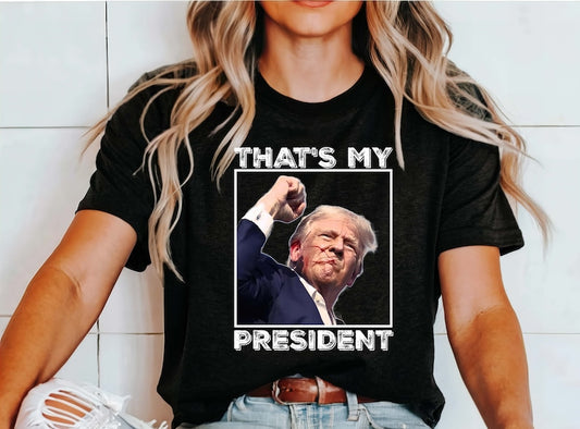 T-shirt et sweat à capuche « C'est mon président » 0924