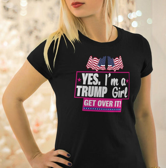 T-shirt et sweat à capuche « Oui, je suis une fille Trump » 0924