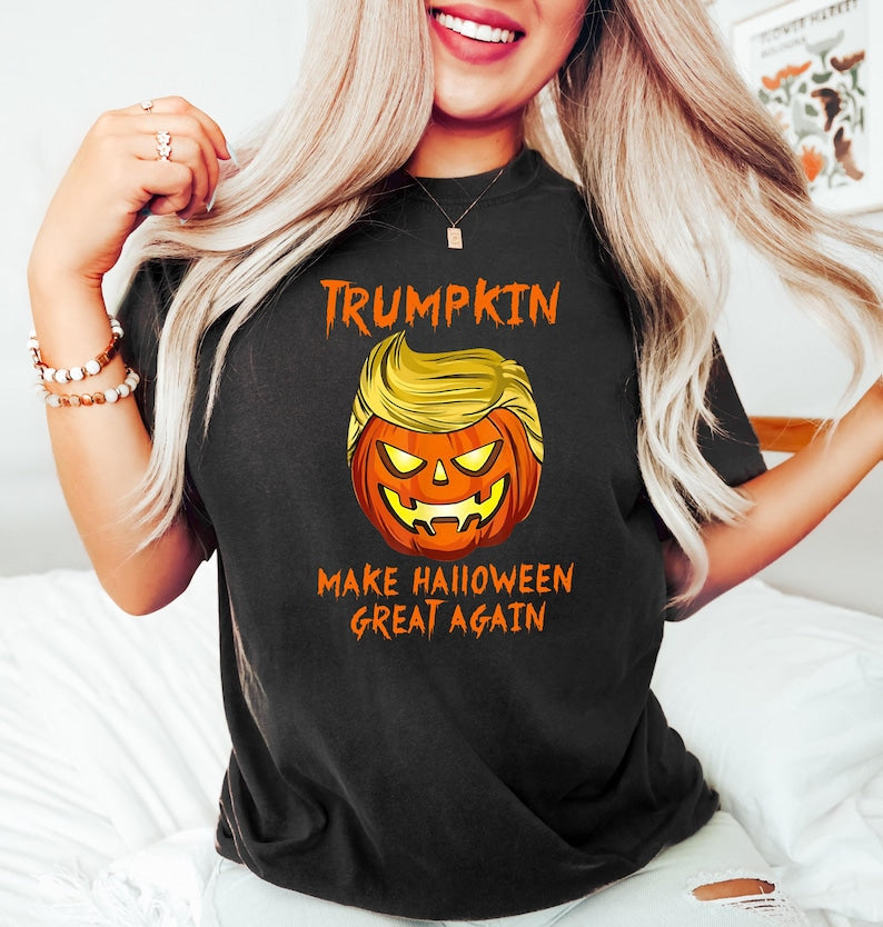 T-shirt et sweat à capuche Trumpkin Make Halloween Great Again 0924