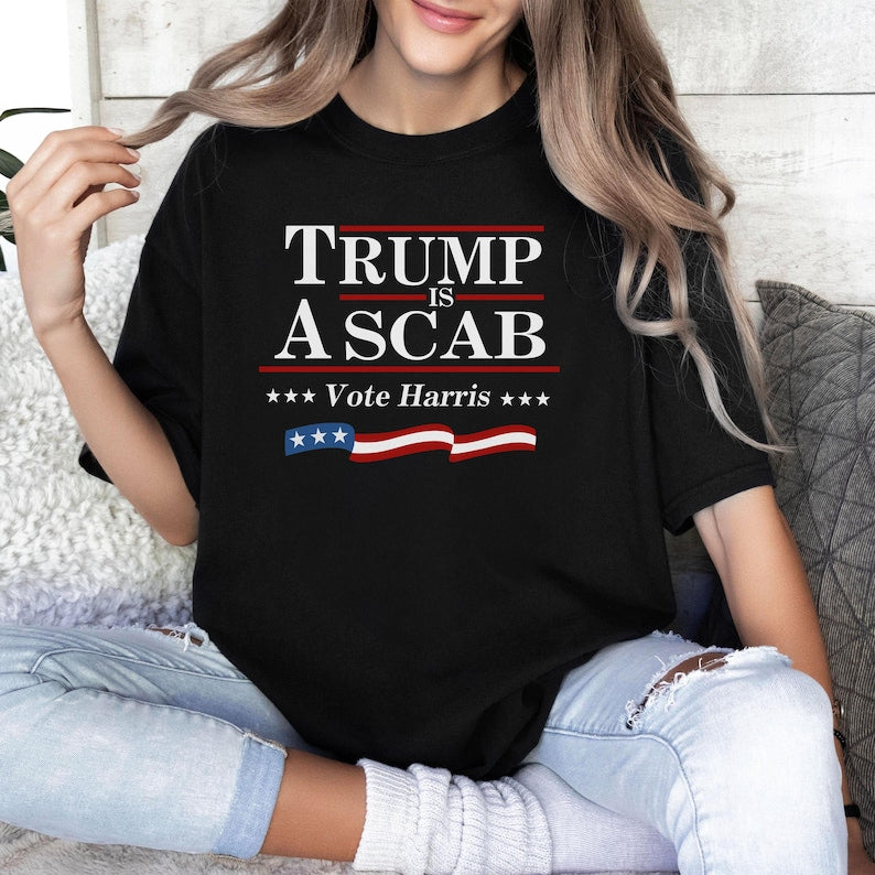T-shirt et sweat à capuche « Trump est un salaud », votez Harris (0924)