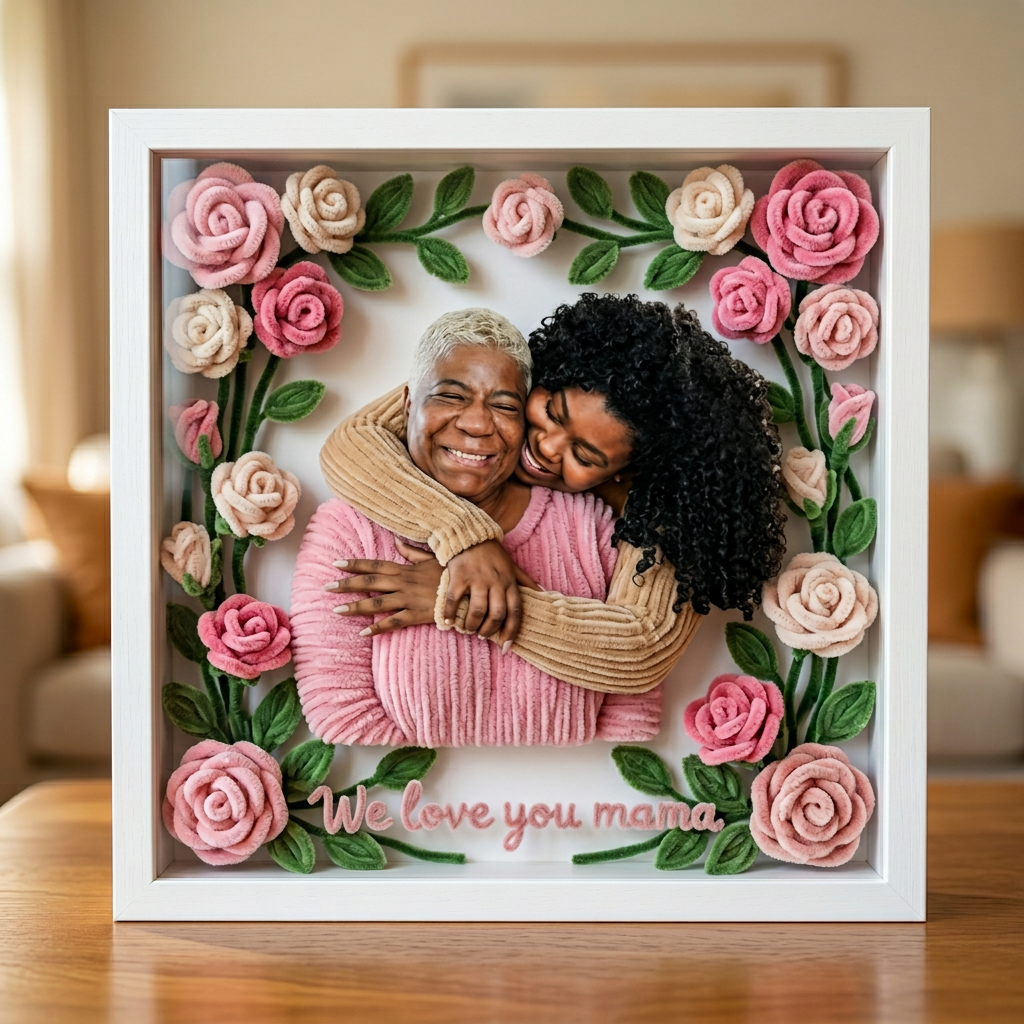 Idée Cadeau Maman - Plaque Acrylique Personnalisée en Forme Sur Mesure