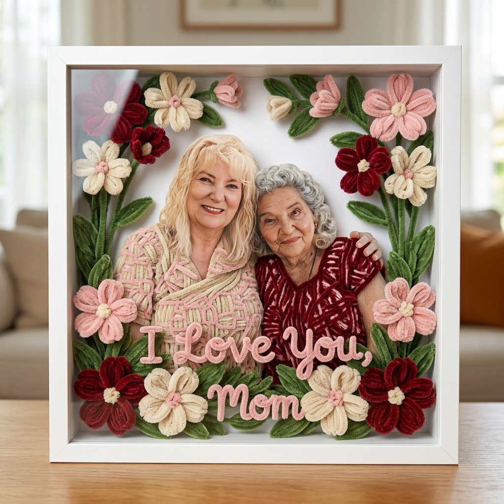 Idée Cadeau Maman - Plaque Acrylique Personnalisée en Forme Sur Mesure
