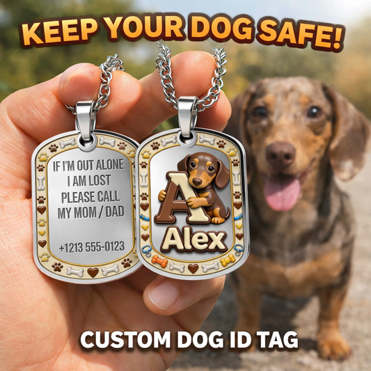 Pets ID - Personalized Dog Tag Necklace