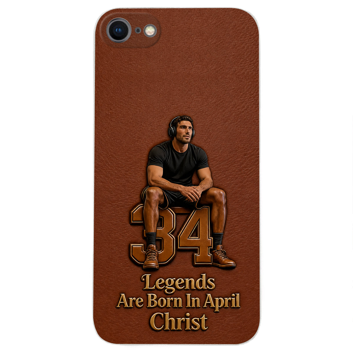 Happy Birthday Legends - Personalized Birthday 3D Embossed Leather Phone Case