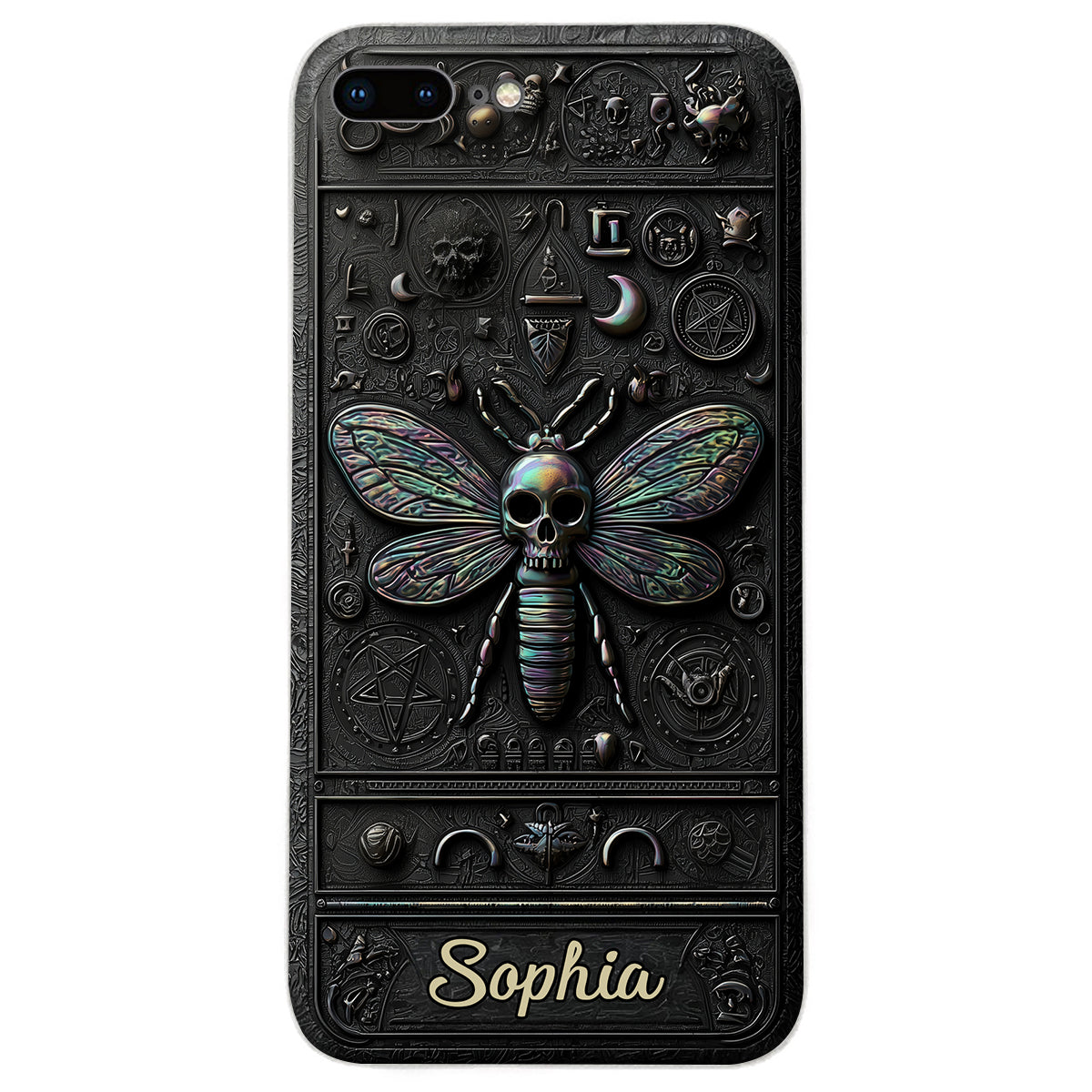 Gothic Witch - Personalized Witch Leather Phone Case