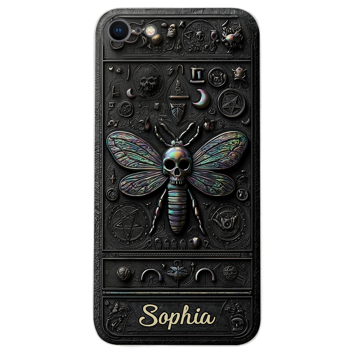Gothic Witch - Personalized Witch Leather Phone Case