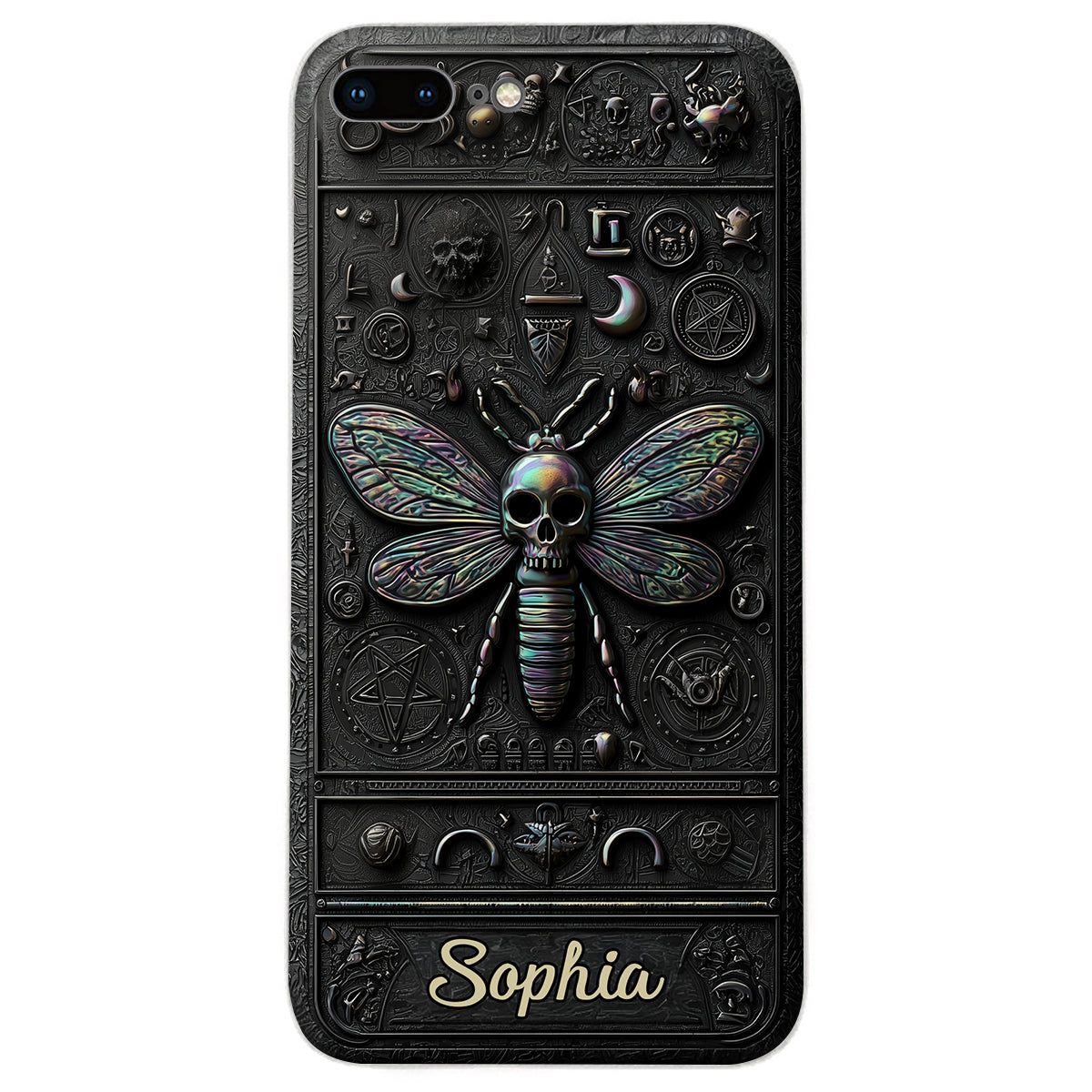 Gothic Witch - Personalized Witch Leather Phone Case