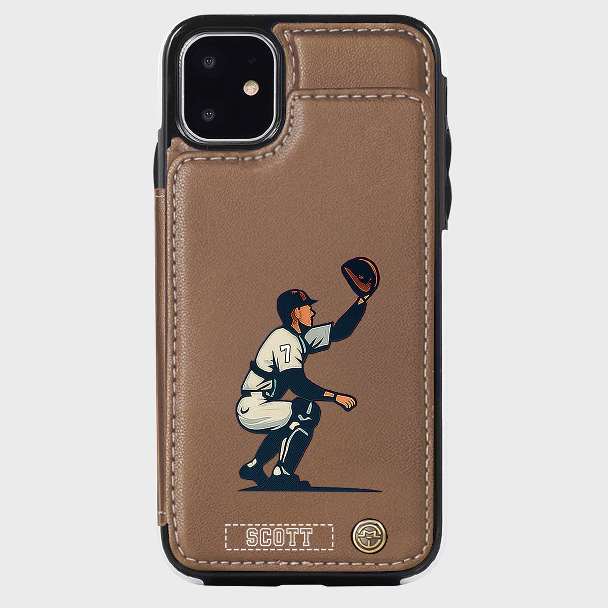 C'est la saison du baseball ! - Étui portefeuille personnalisé pour téléphone portable sur le thème du baseball