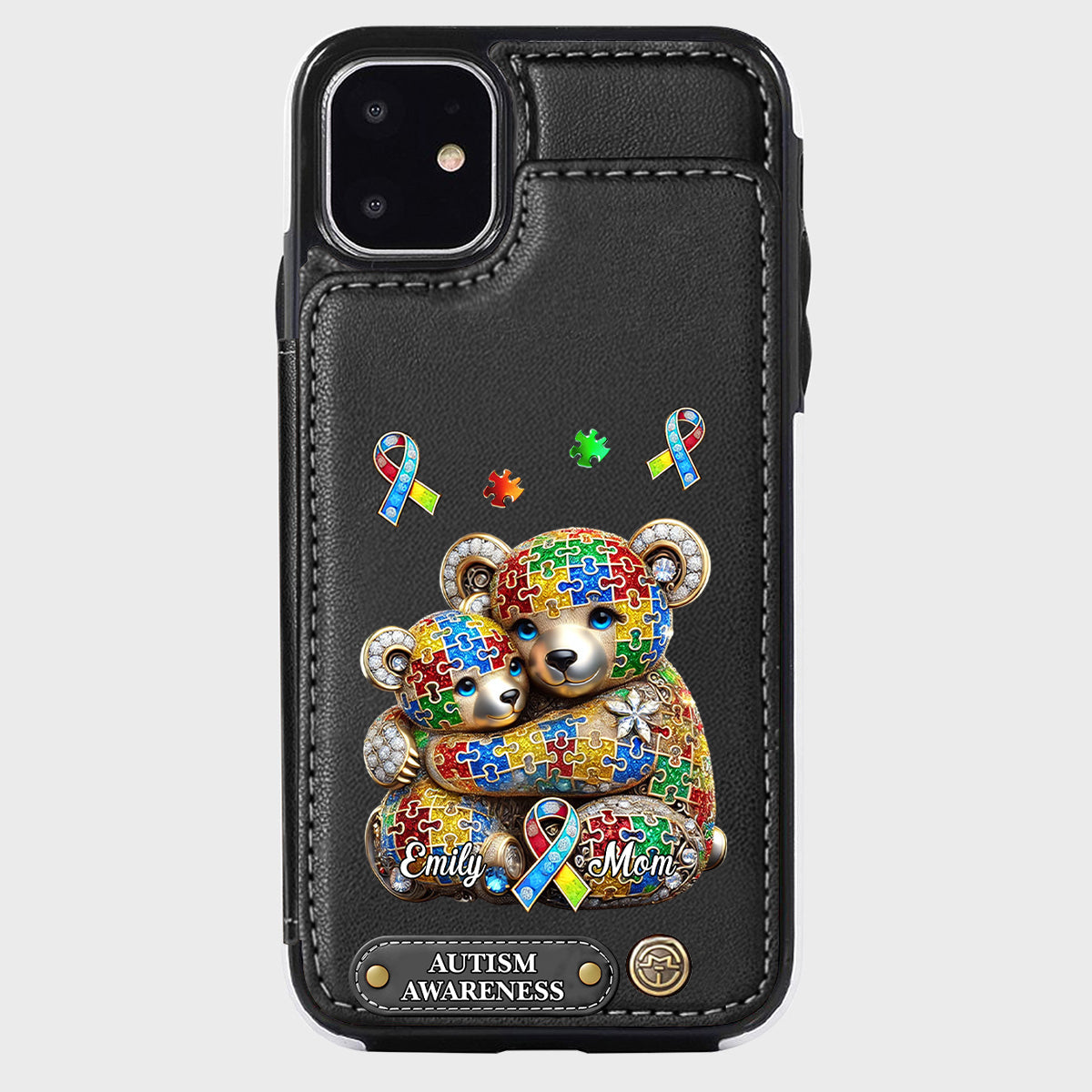 Strong Mama - Personalized Autism Awareness Wallet Phone Case