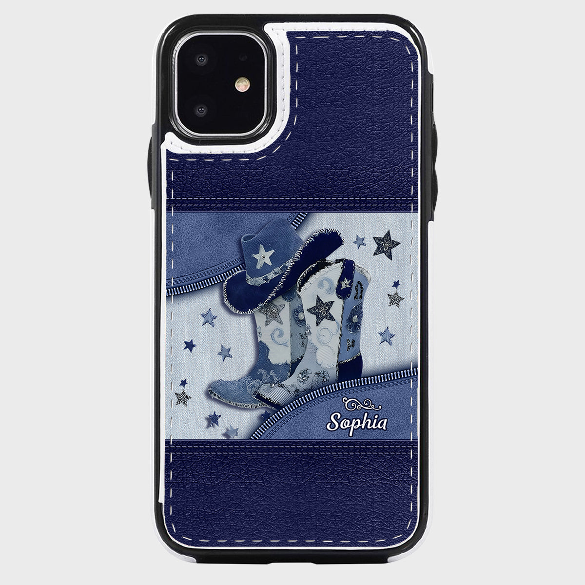 Cowgirl Boots - Personalized Cowgirl Foldable Wallet Phone Case