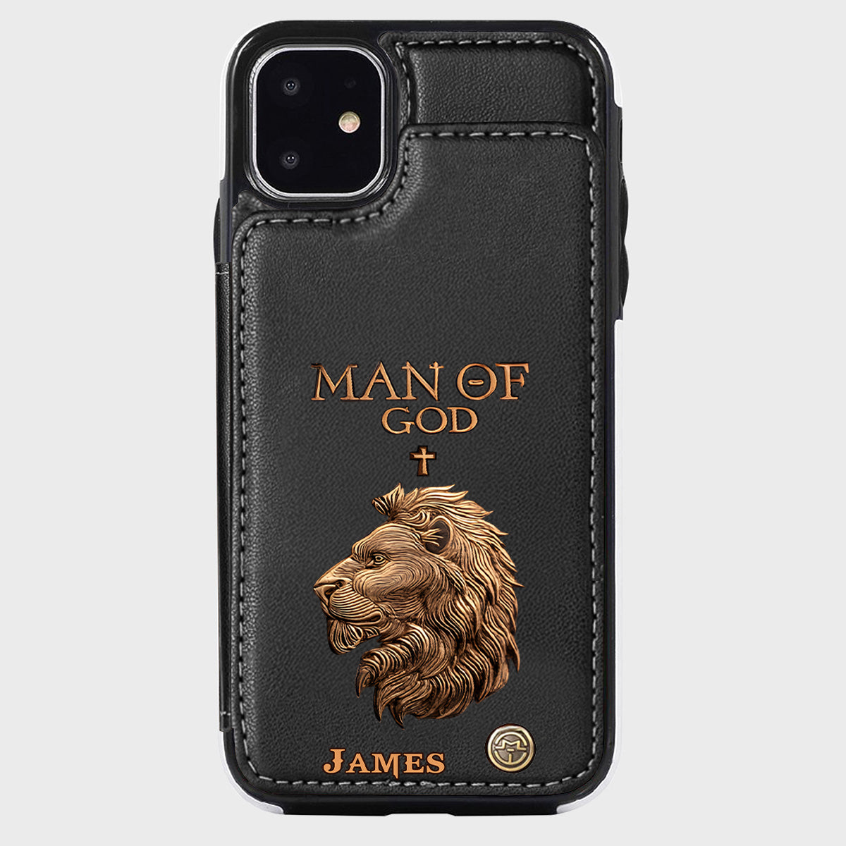 Homme de Dieu - Étui portefeuille chrétien personnalisé pour téléphone