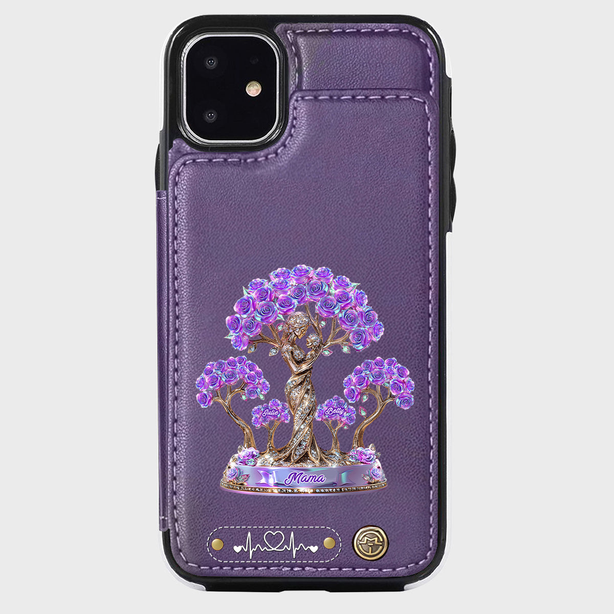 Meilleure maman du monde - Étui portefeuille personnalisé pour téléphone - Maman