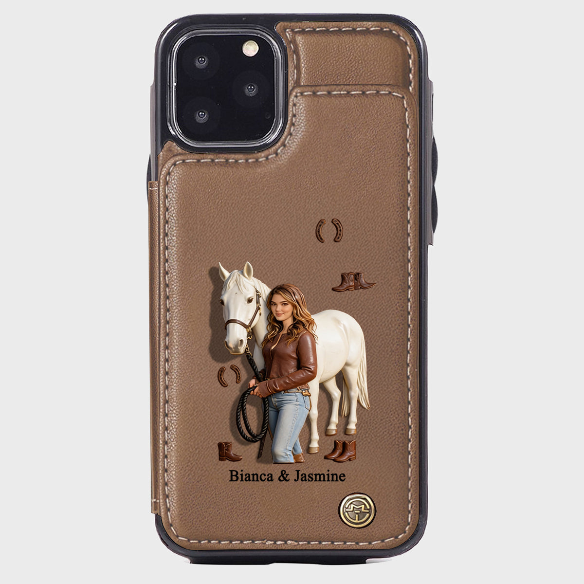 Horse Girl - Personalized Horse Wallet Phone Case